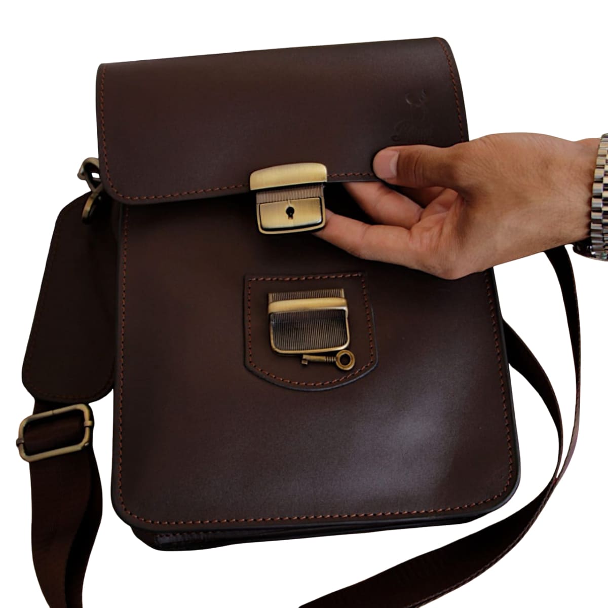 Bag Leather Natural For Men