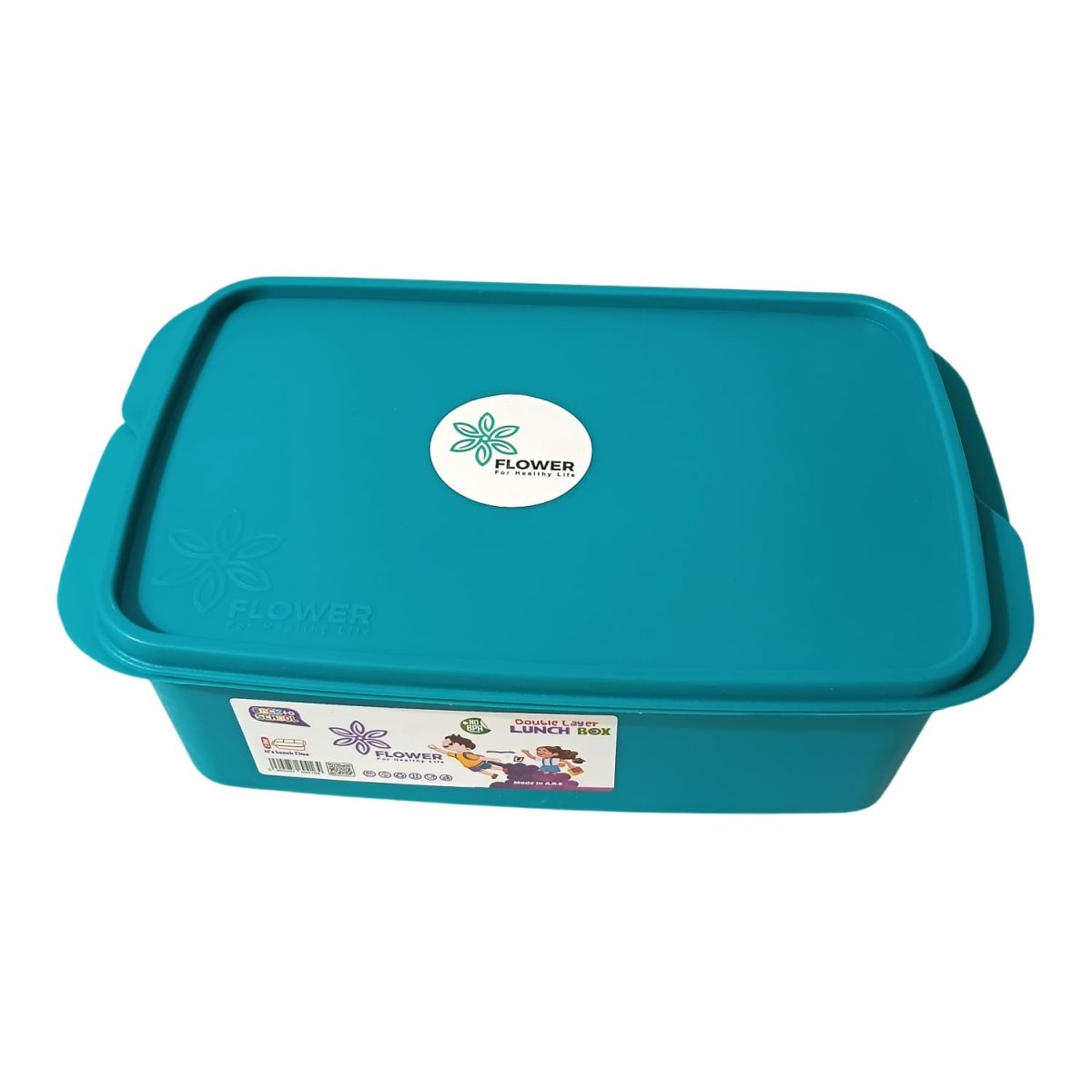 2-liter double-layer lunchbox, safe and healthy for children