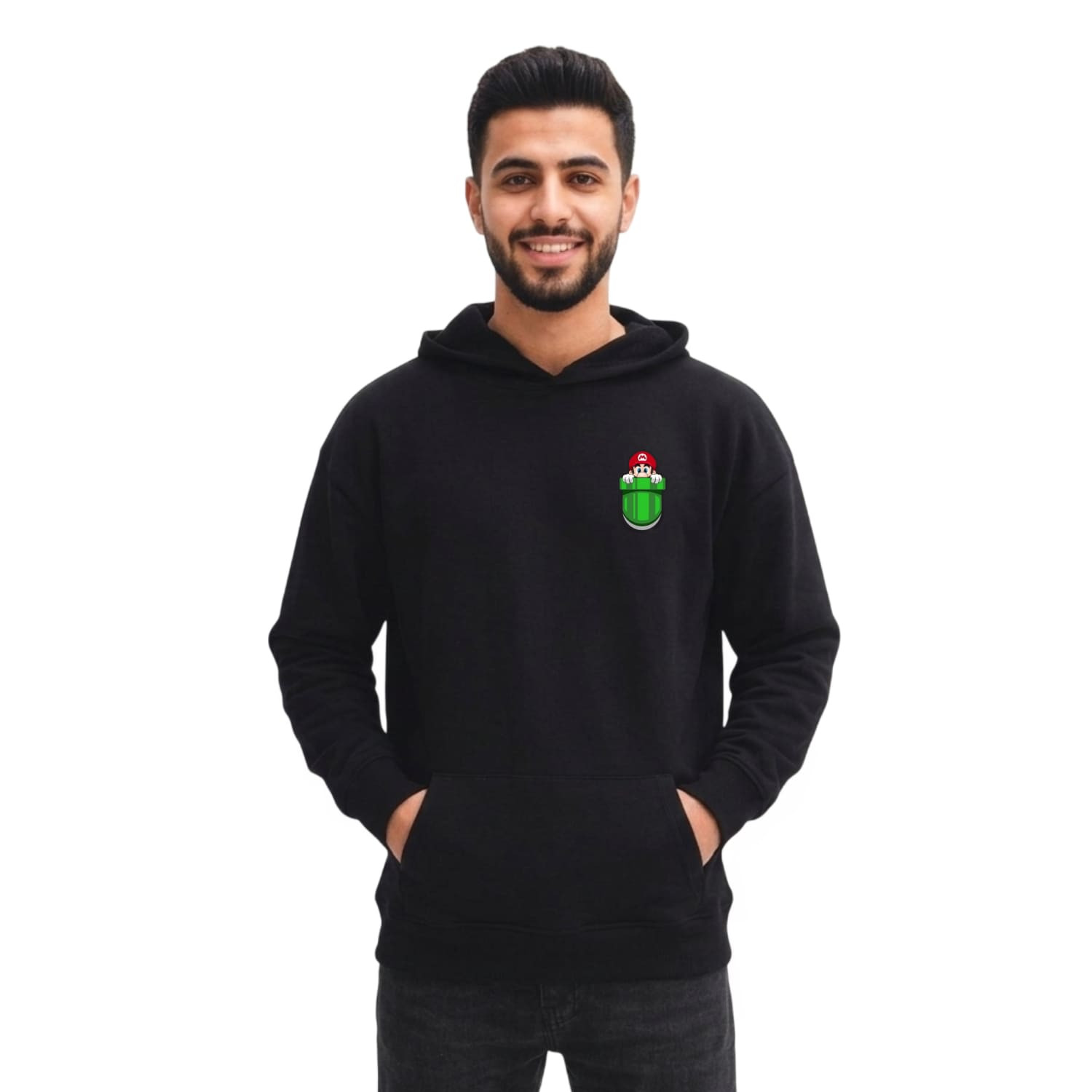 سويت شيرت ماريو هاوز من القطن المصري بطباعة عصرية