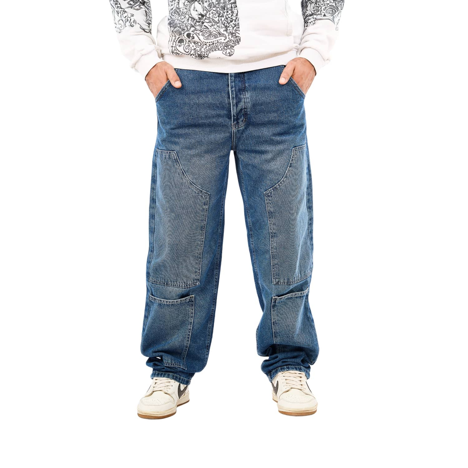 Jeans Men's Casual With Design Modern Fabric Durable
