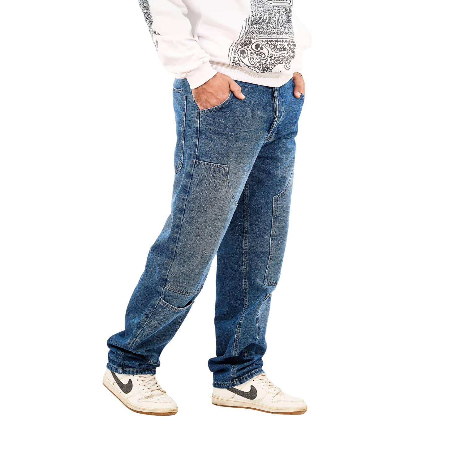 Jeans Men's Casual With Design Modern Fabric Durable