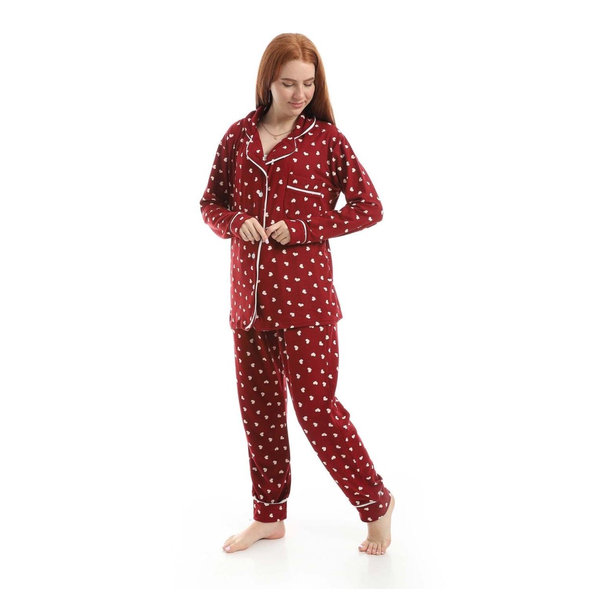 Pajamas Printed Heart Cotton Comfortable