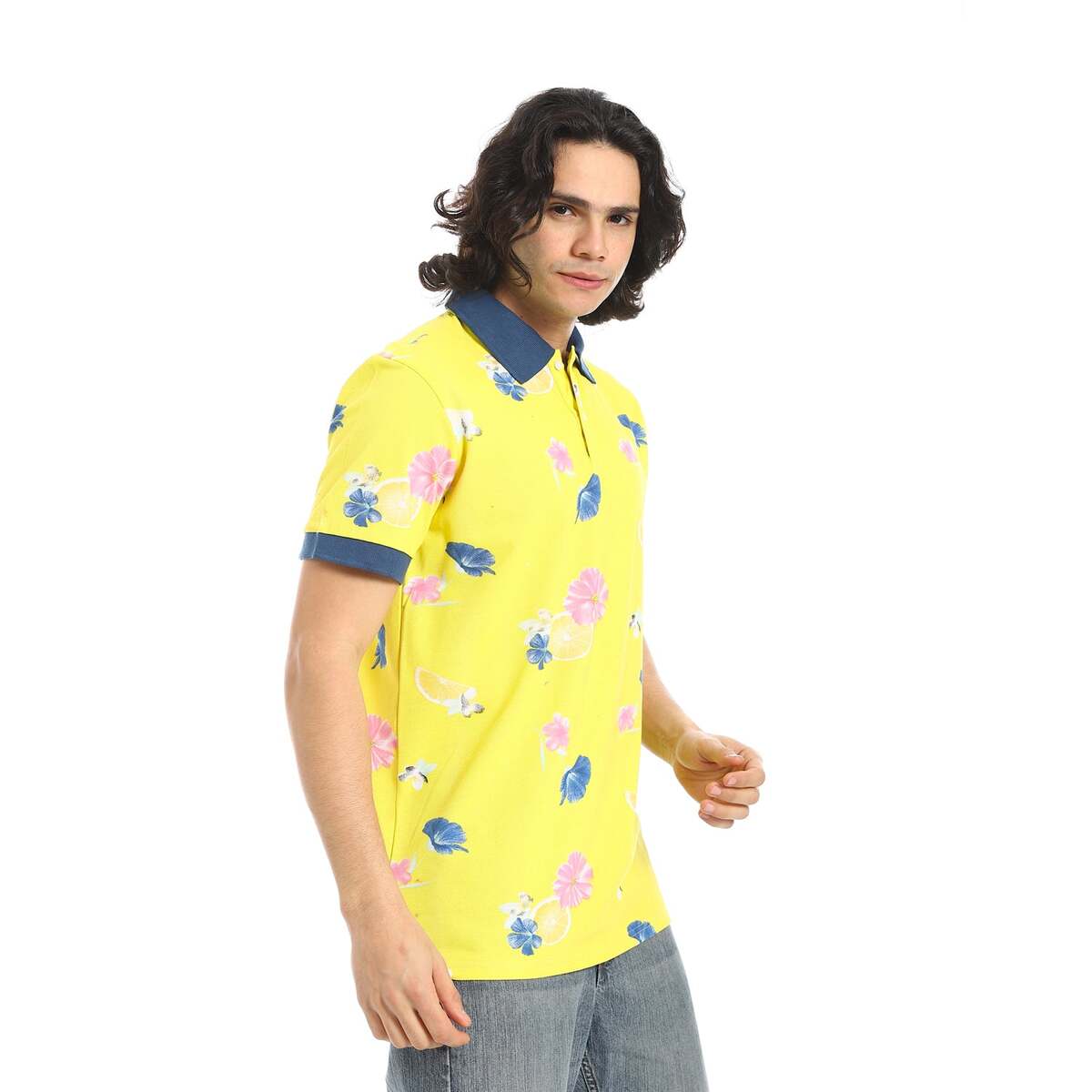 T Shirt Polo With Fit Ordinary Fabric Cotton 100