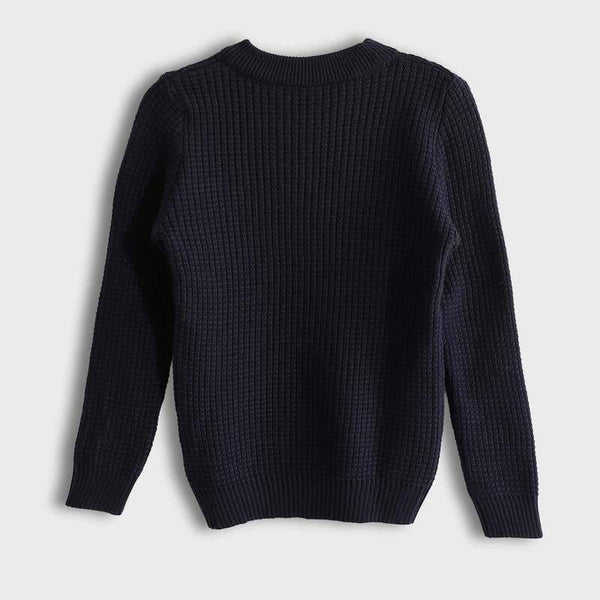 Stylish children's crew neck sweater – multiple colors