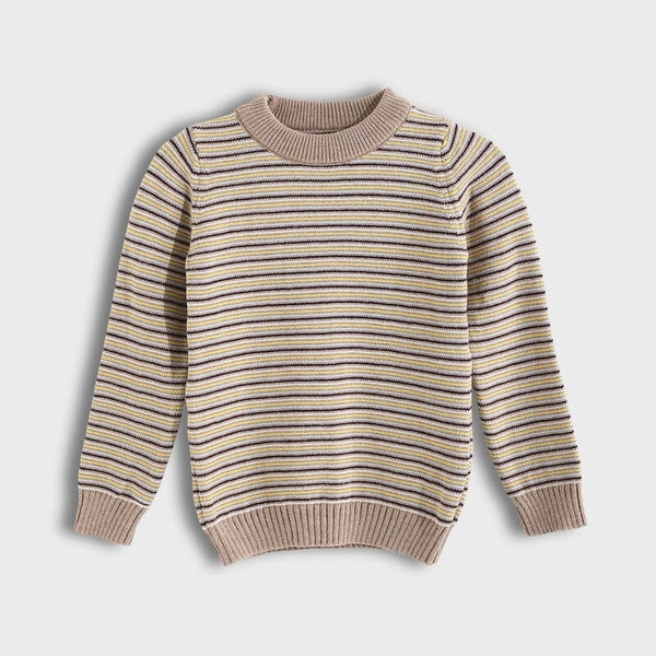 Children's striped slim-fit sweater in various colors, 2-5 years