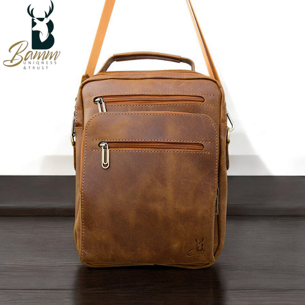 حقيبة كروس جلد طبيعي أريزونا للرجال