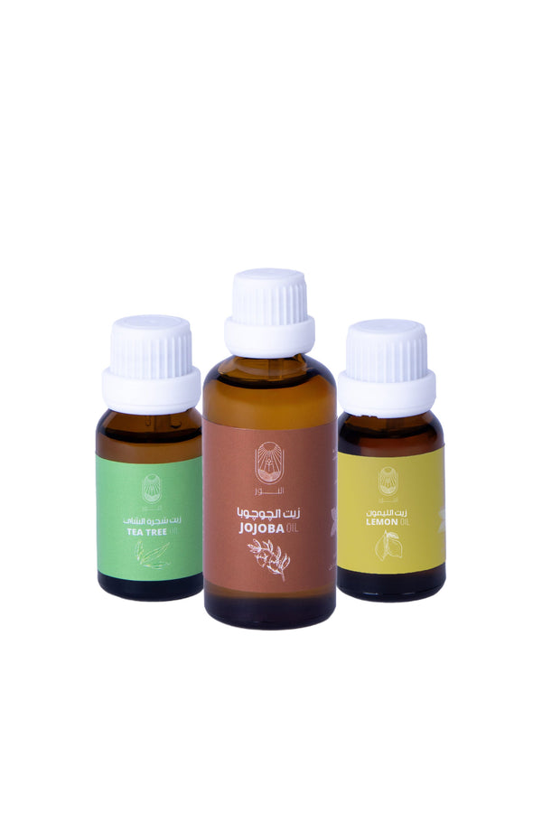 مجموعة زيت طبيعية لتوازن ونقاء طبيعي للبشرة الدهنية