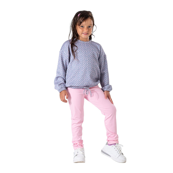 طقم بلوزة مع ليجن براسولا سبورت للبنات