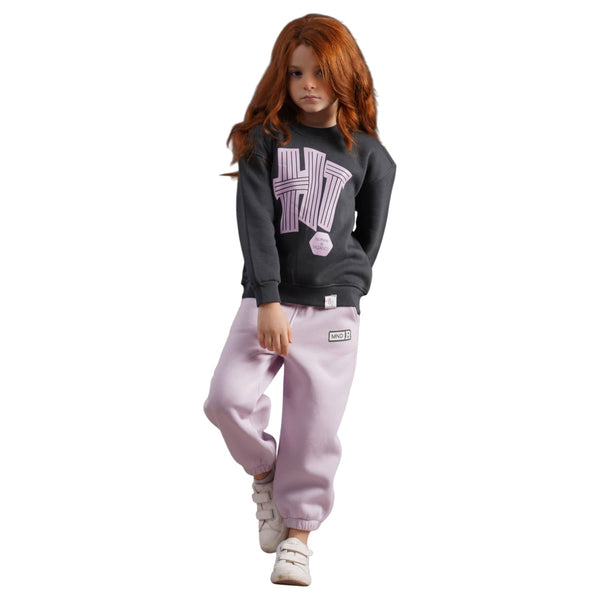 طقم بناتي شتوي ستايل أنيق ووميز