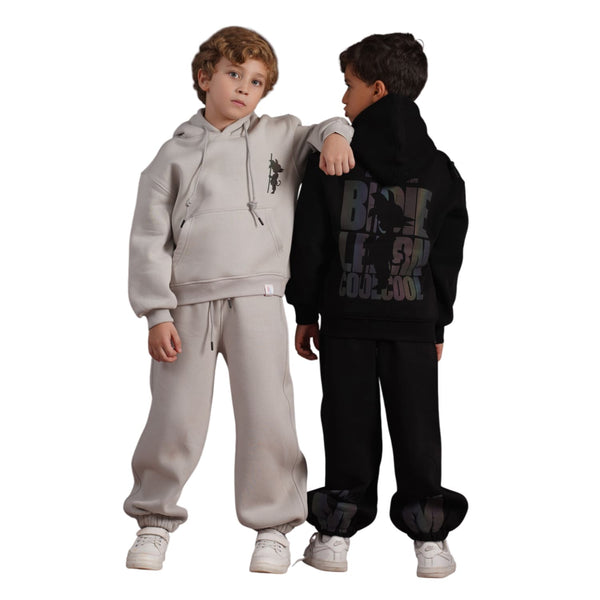 طقم أولادي شتوي بتصميم عصري أنيق