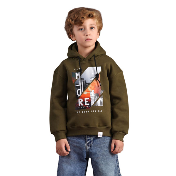 سويت شيرت أولادي شتوي هودي بطبعة عصرية مميزة