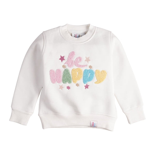Girls' winter sweatshirt, Be Happy