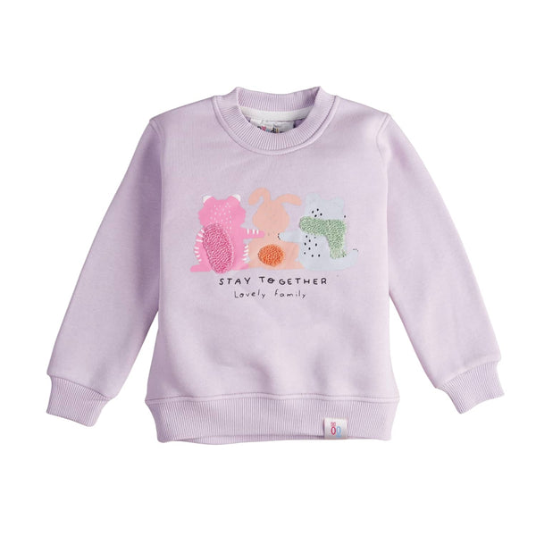 Lovely Family Girls' Winter Sweatshirt