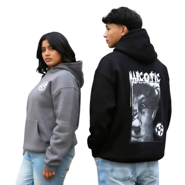 هودي ناركوتيك قطن طباعة إغريقي للجنسين قطني