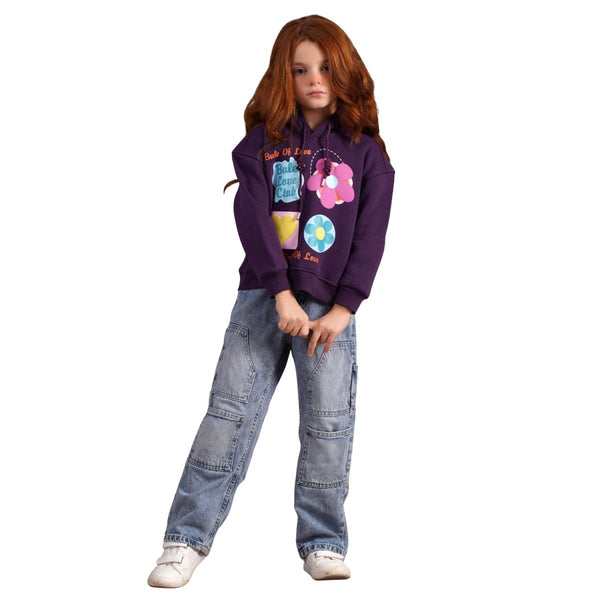 سويت شيرت بناتي هودي جودة عالية ومناسب للطقس البارد - SemCem