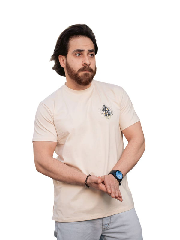 تيشيرت هيروغليفي رسمة أنوبيس رجالي - SemCem