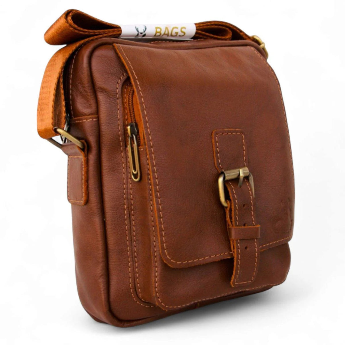 Bag Cross From Leather Natural For Men