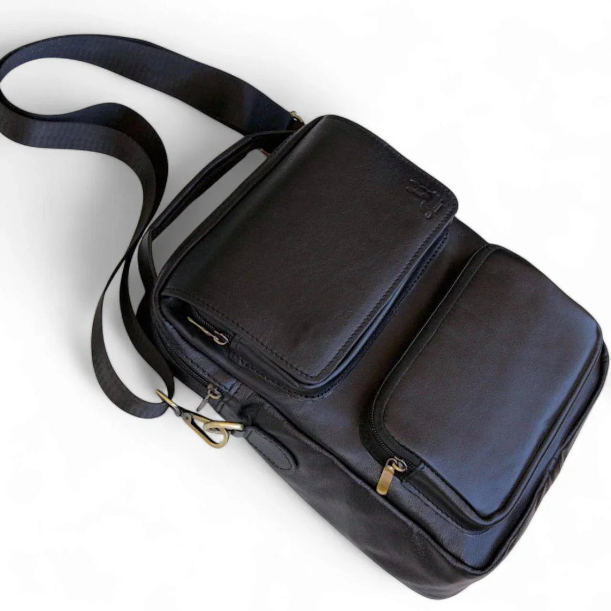 Genuine leather crossbody bag