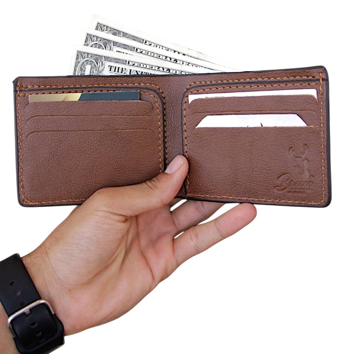 Wallet From Leather Natural