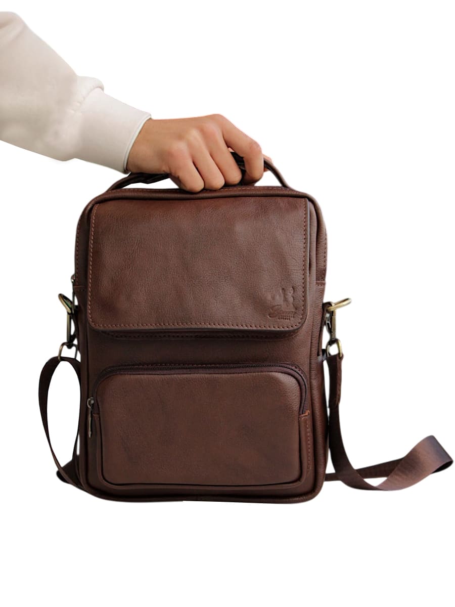 Genuine leather crossbody bag