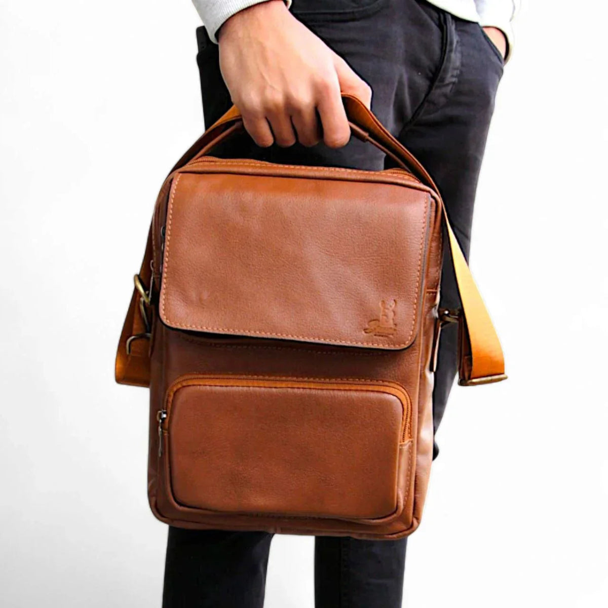Genuine leather crossbody bag