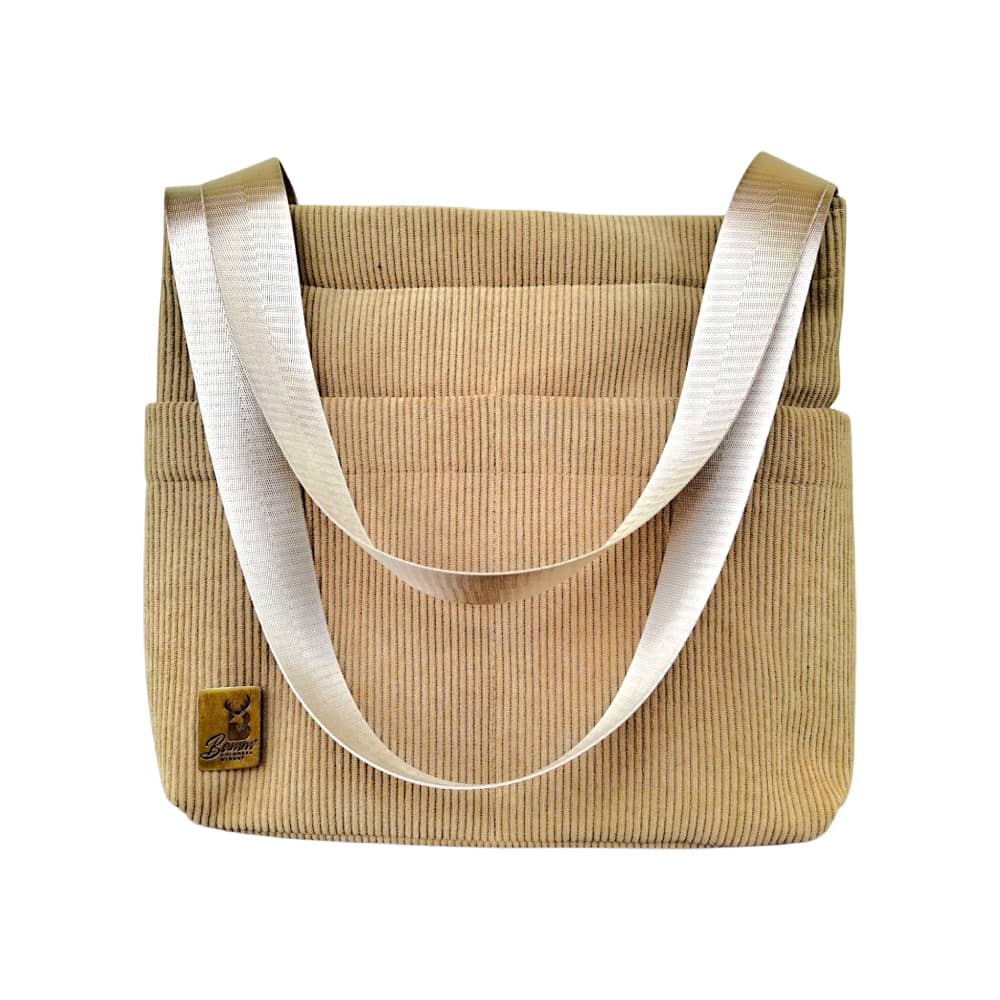 Corduroy Velvet Tote Bag for Women Double Handle Casual Shoulder Bag with Internal Pockets
