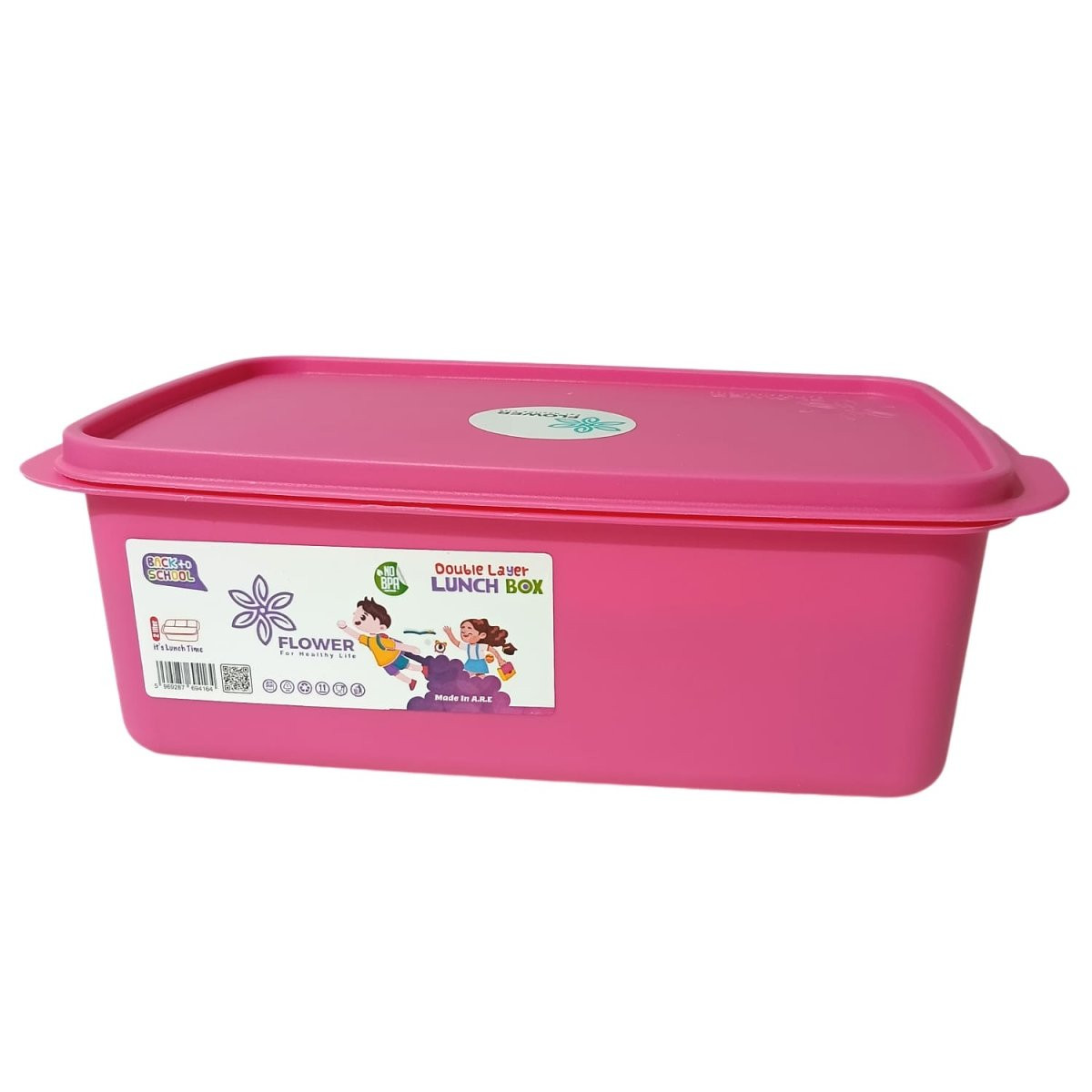 2-liter double-layer lunchbox, safe and healthy for children
