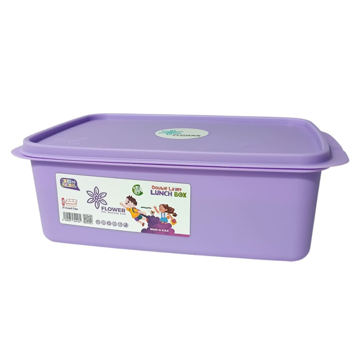 2-liter double-layer lunchbox, safe and healthy for children