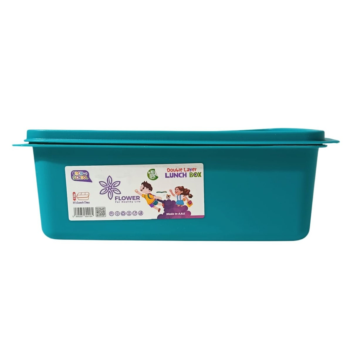 2-liter double-layer lunchbox, safe and healthy for children