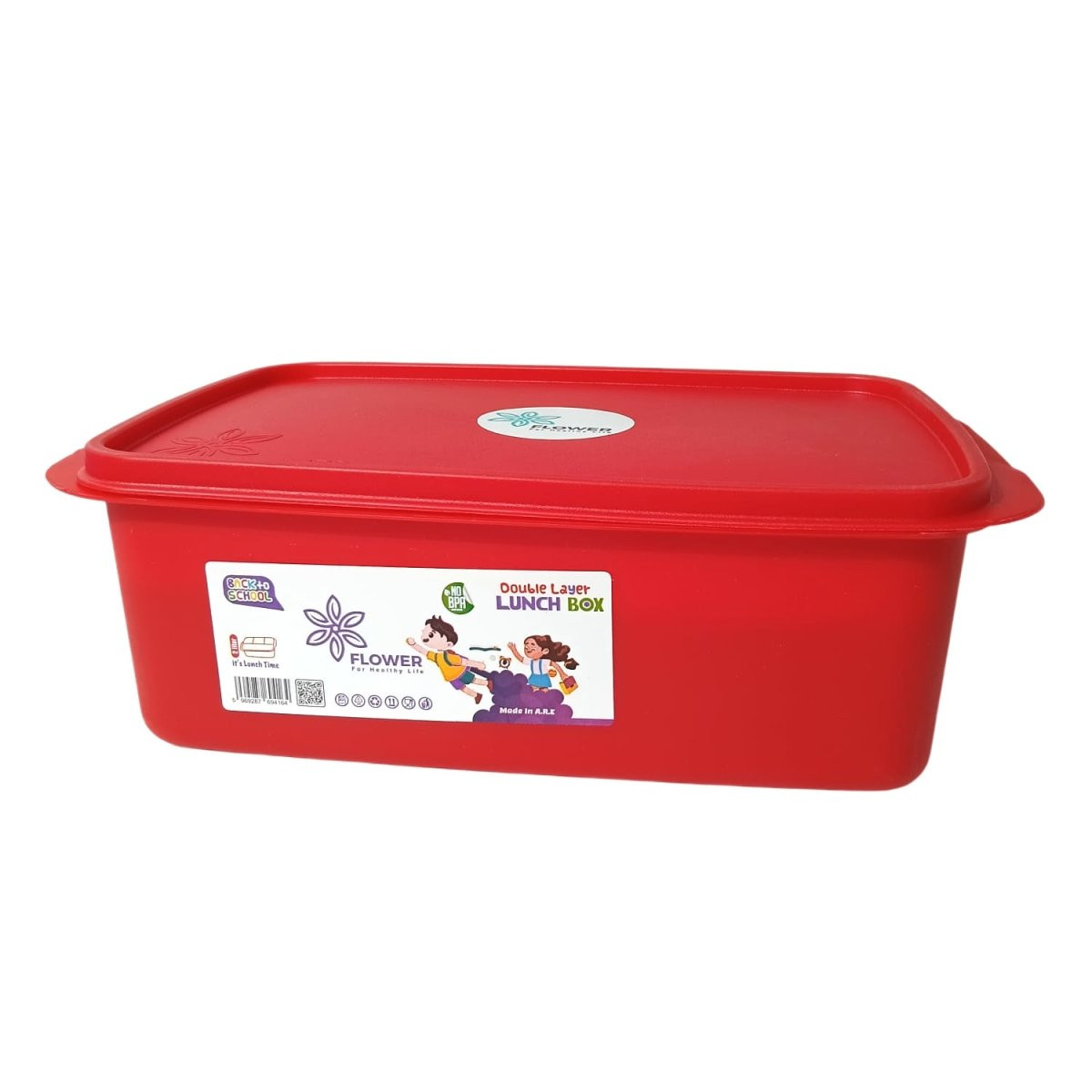 2-liter double-layer lunchbox, safe and healthy for children