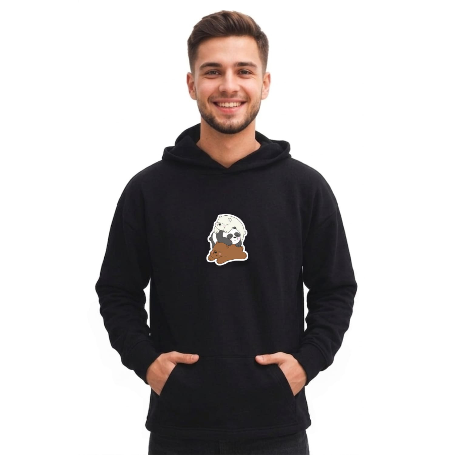 Sweatshirt Shirt Panda Panda From Cotton Egyptian Printed Modern