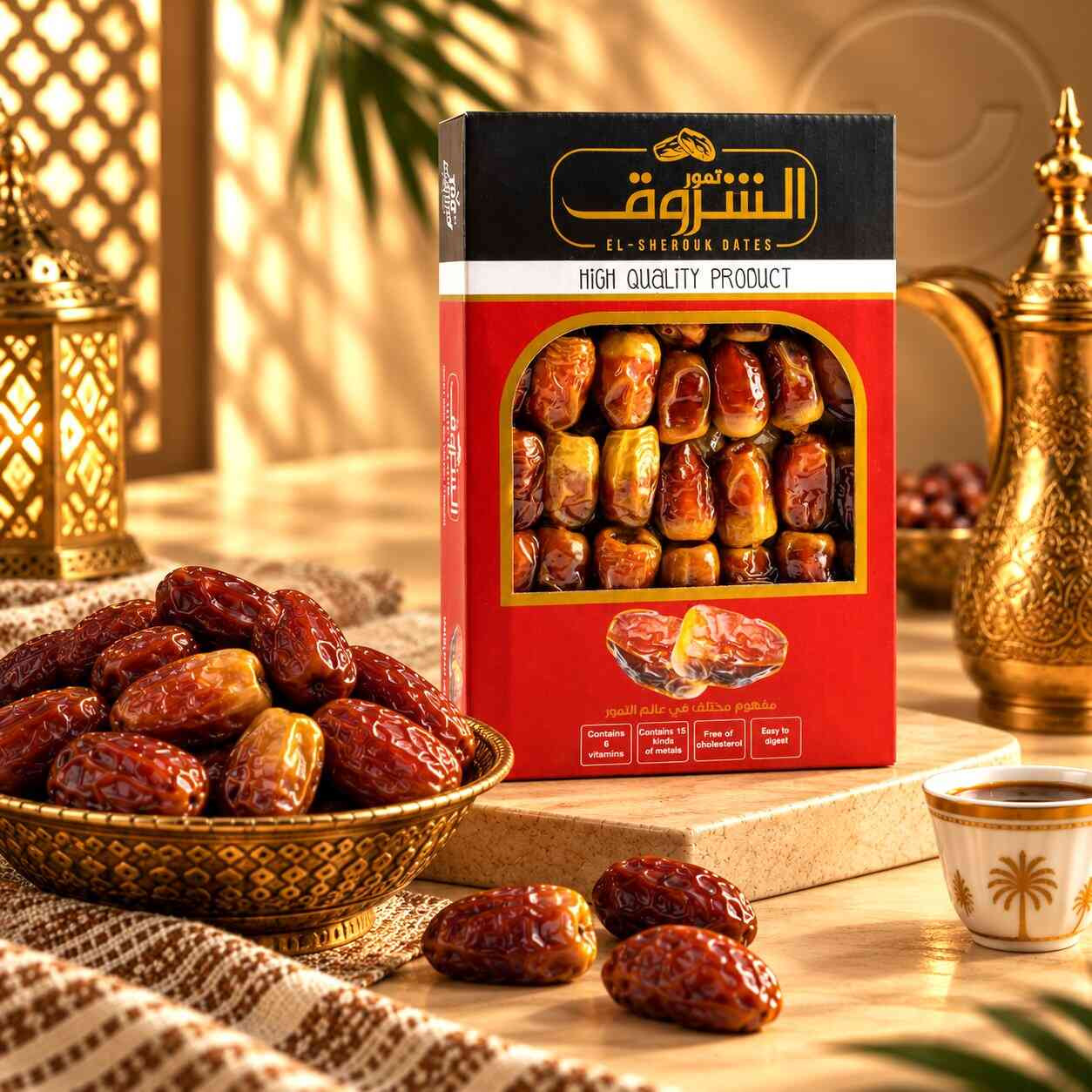 تمر الوادي مصري نصف جاف بالنوى عبوة 700 جرام