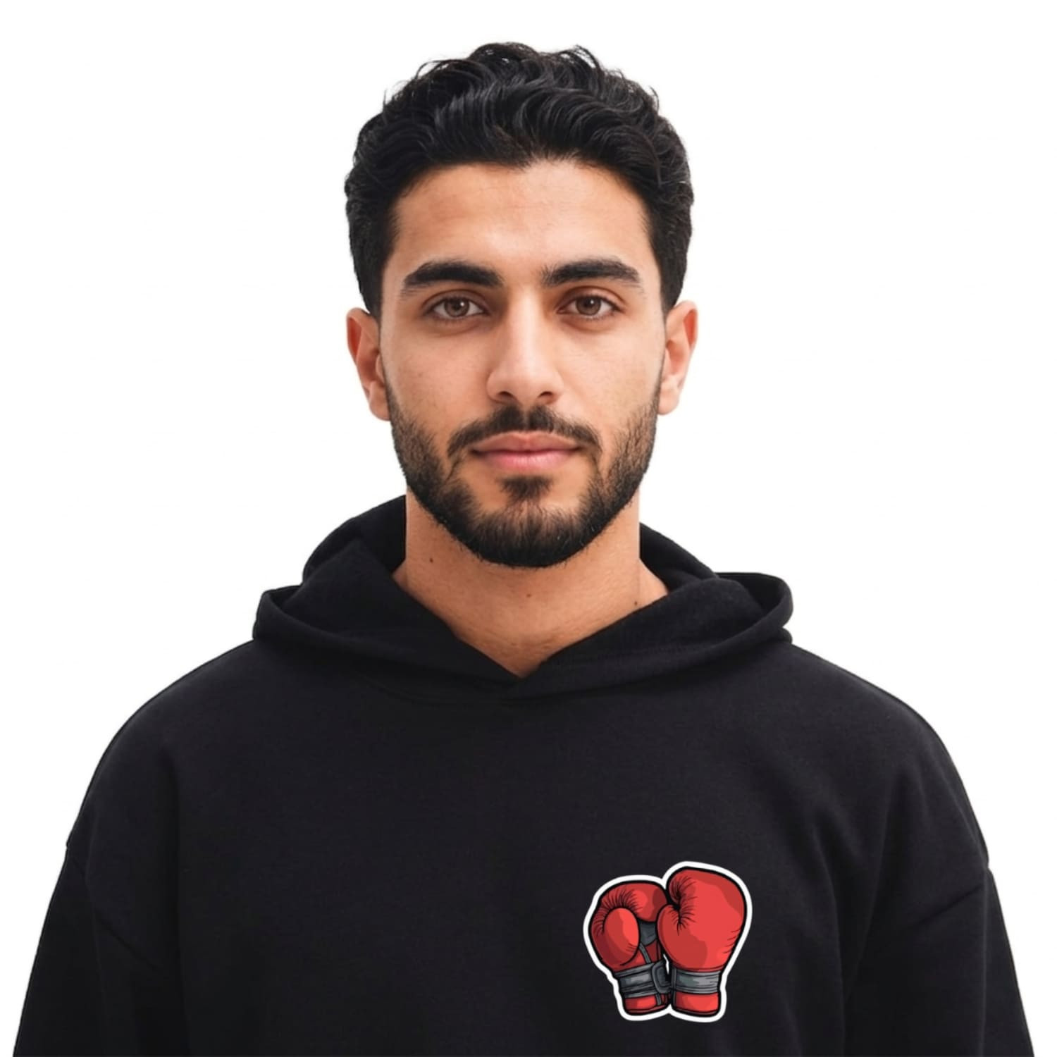 سويت شيرت بوكس من القطن المصري بطباعة عصرية