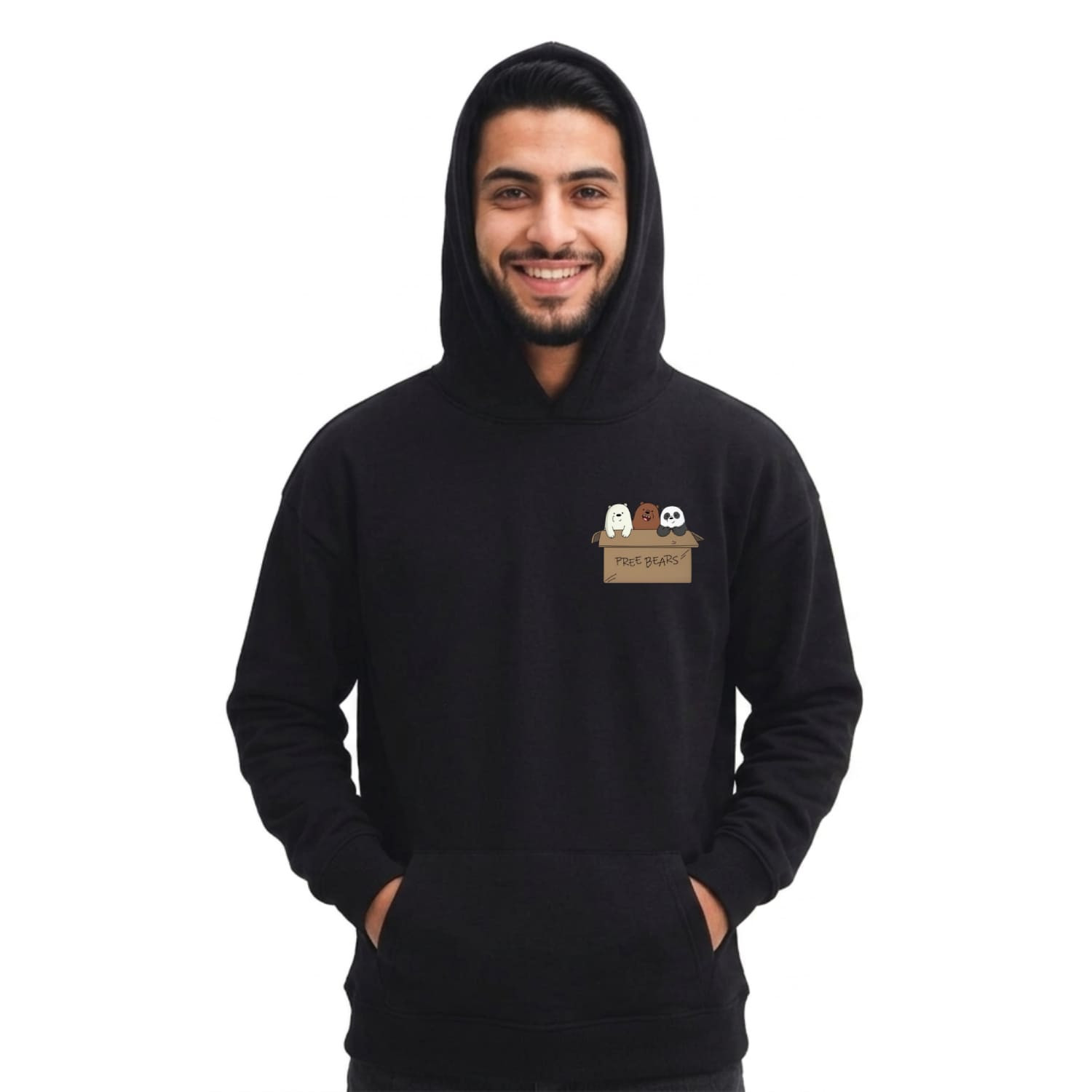 سويت شيرت وي أر بيرز من القطن المصري بطباعة عصرية