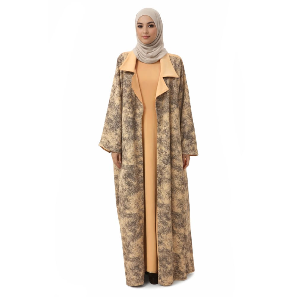Abaya Wool Lycra Winter Beige Elegant Modern