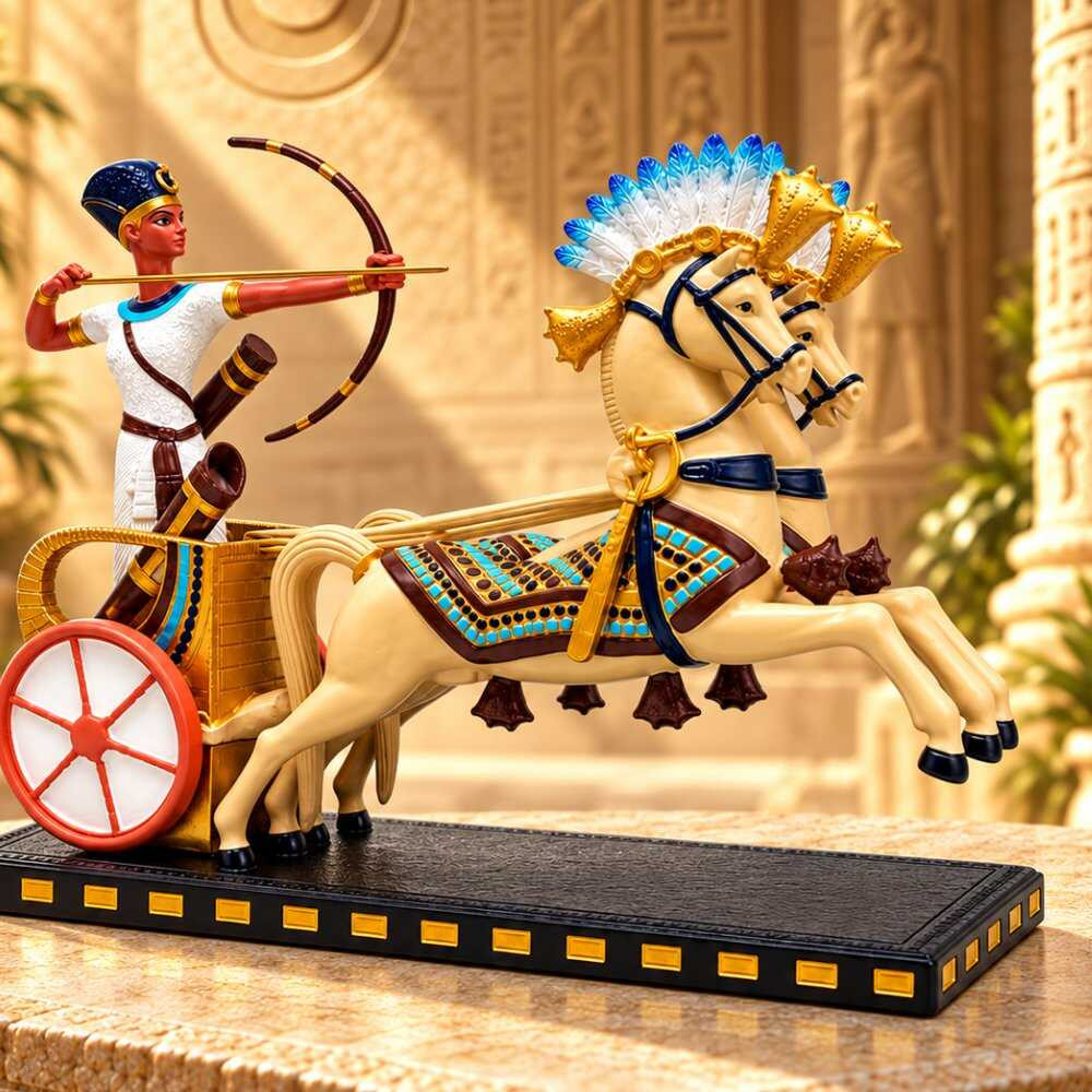 عربة حربية فرعونية – نموذج زخرفي فاخر