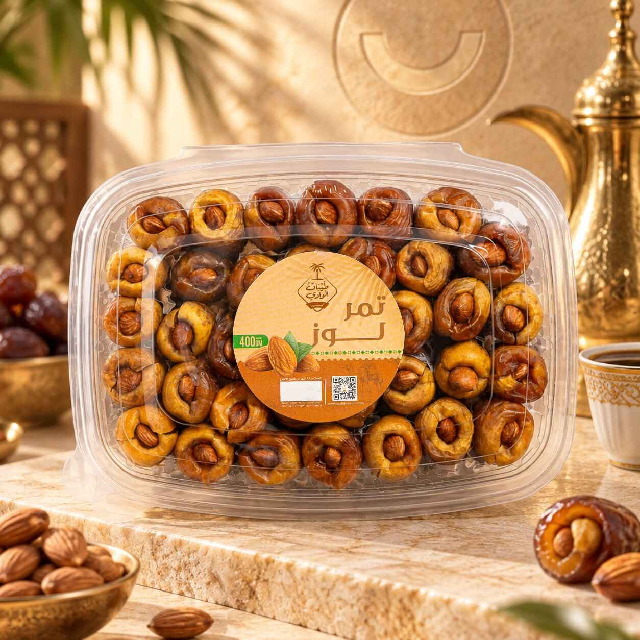 تمر محشو باللوز 400 جرام