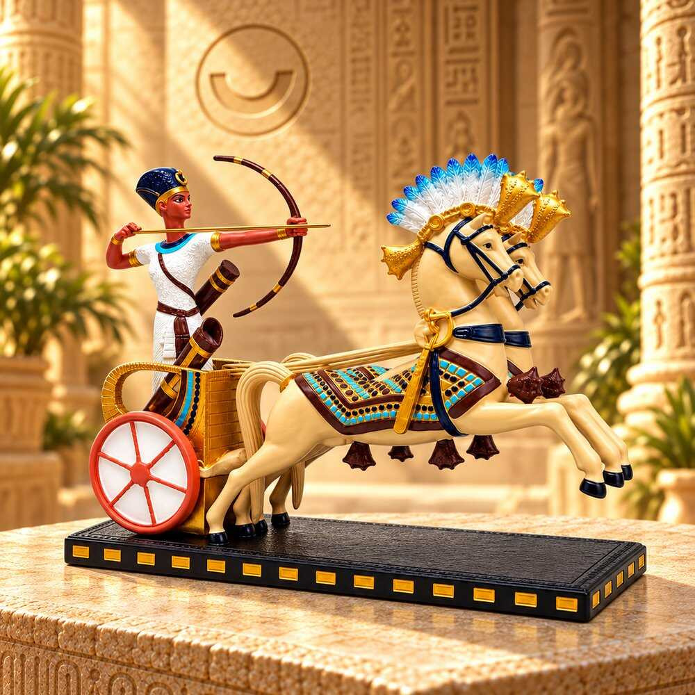 عربة حربية فرعونية – نموذج زخرفي فاخر