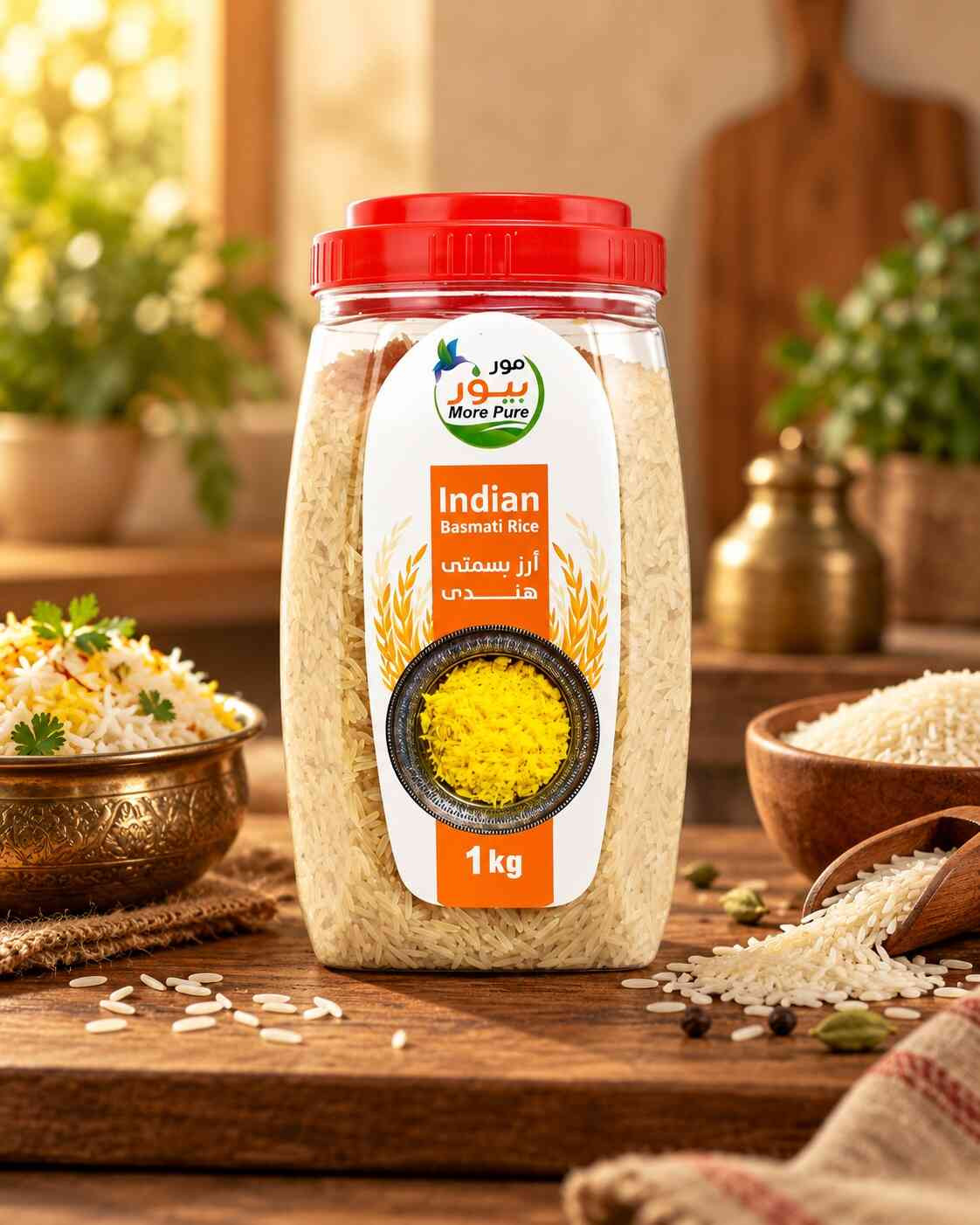 أرز بسمتي  هندي - برطمان 1 كجم