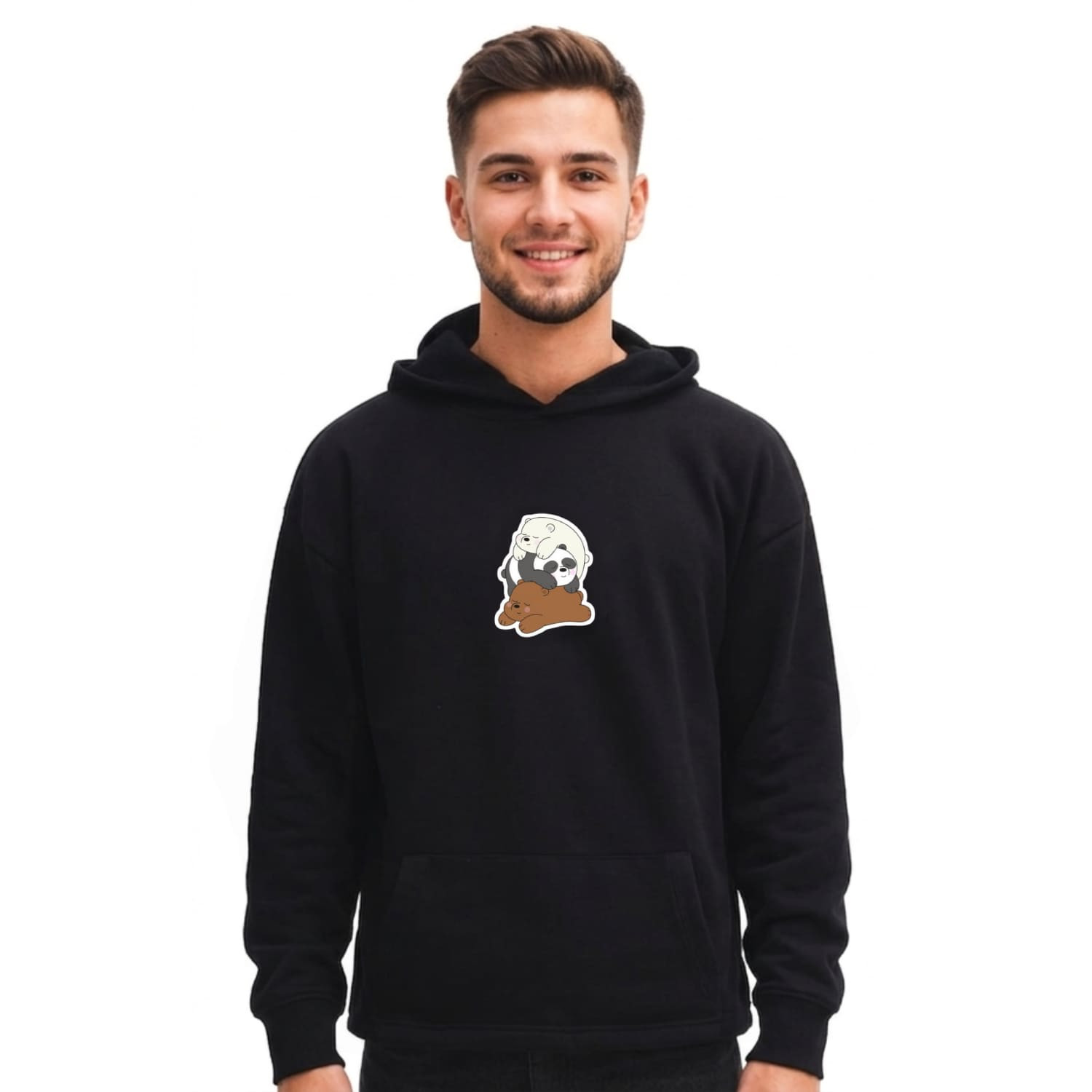 Sweatshirt Shirt Panda Panda From Cotton Egyptian Printed Modern