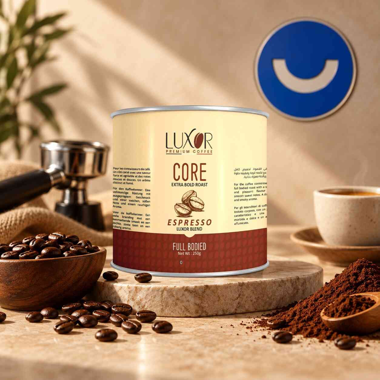 قهوه اسبريسو كور 100 % ارابيكا مطحونه عبوه 250 جم