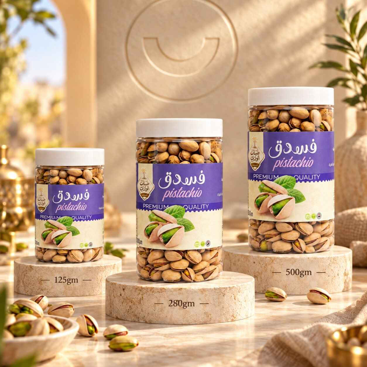 مكسرات فستق محمصة فاخرة