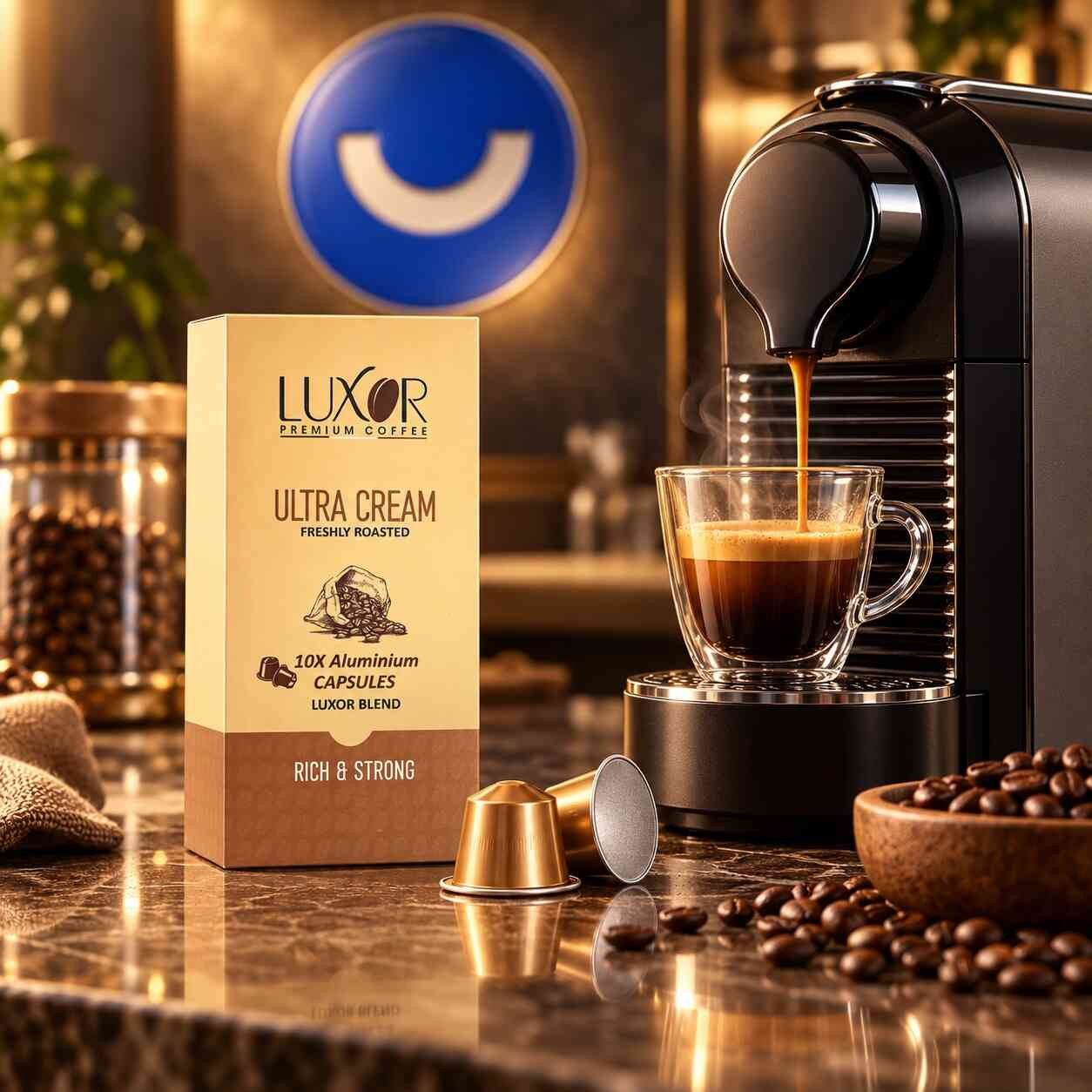 كبسولات إسبريسو ألترا كريم 50% أرابيكا 50% روبوستا