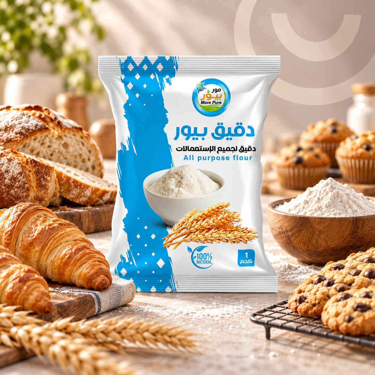 دقيق جميع الاستخدامات كيس 1 كجم