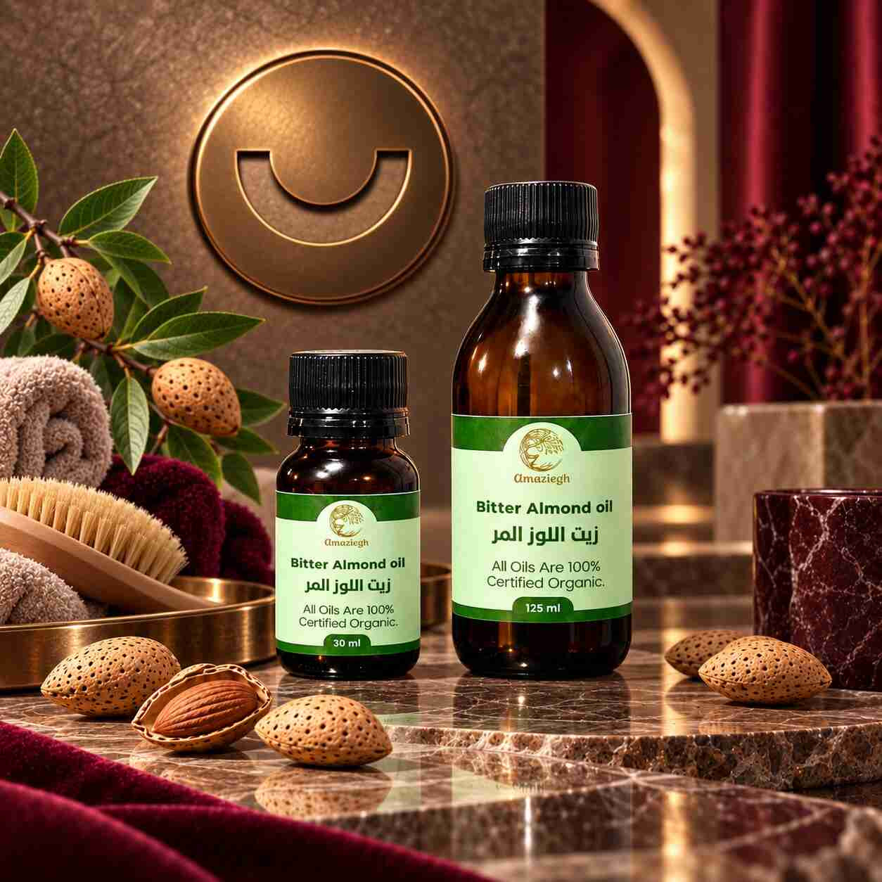 زيت اللوز المر الطبيعي