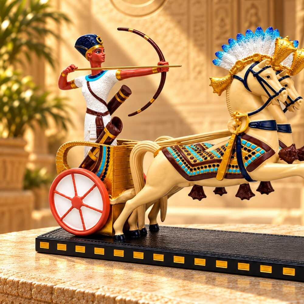 عربة حربية فرعونية – نموذج زخرفي فاخر