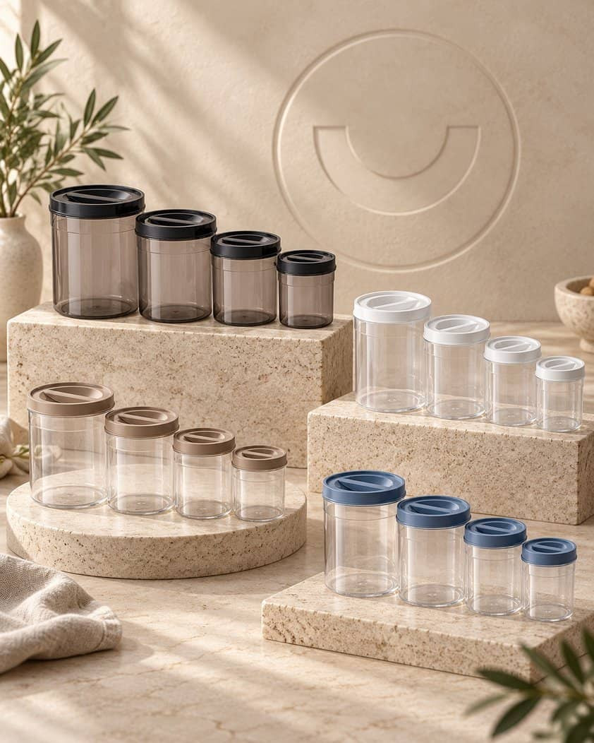 4-piece spice jar set,