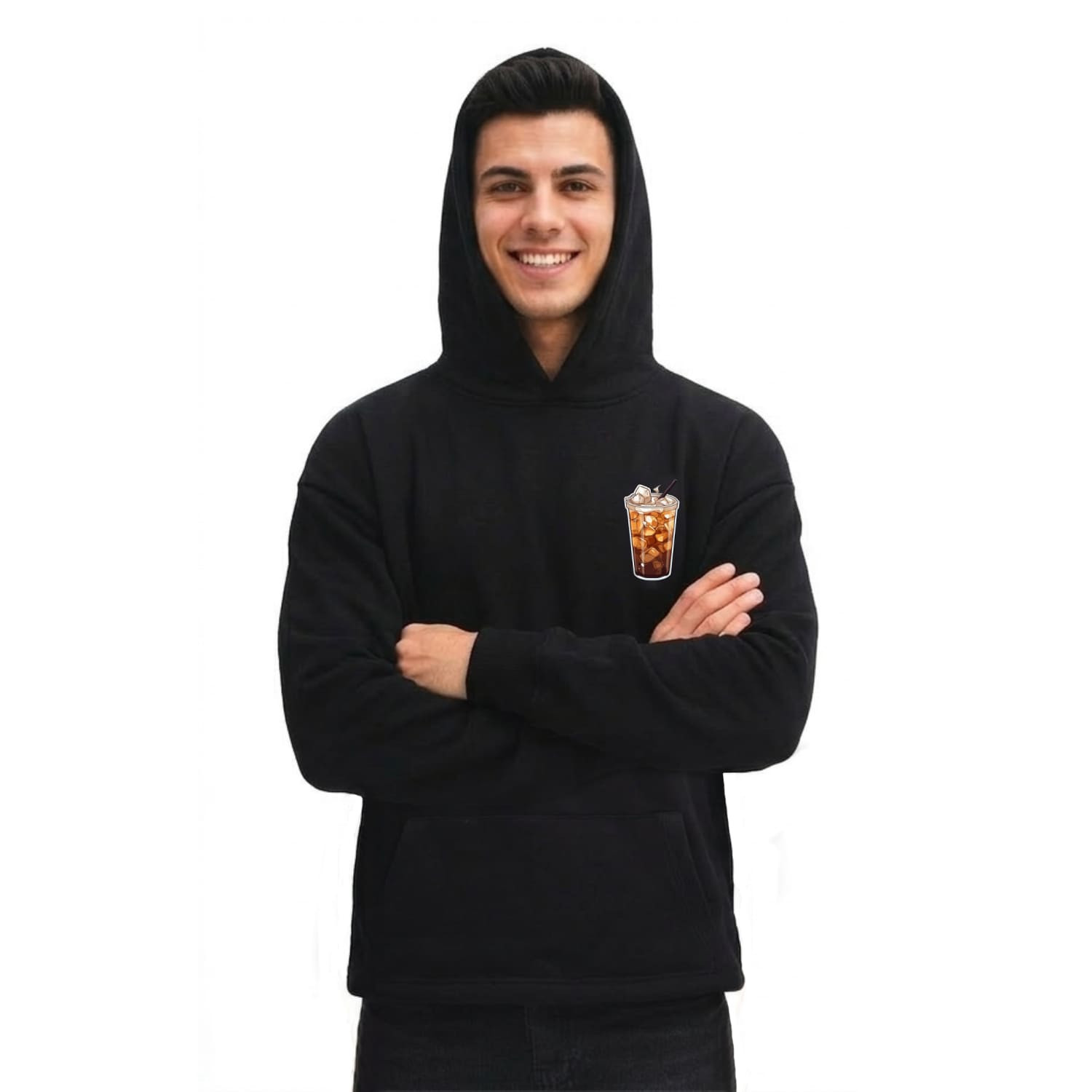 Sweatshirt Shirt Ice Coffee From Cotton Egyptian Printed Modern