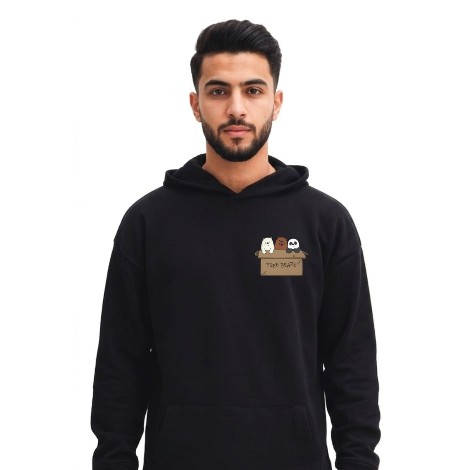سويت شيرت وي أر بيرز من القطن المصري بطباعة عصرية