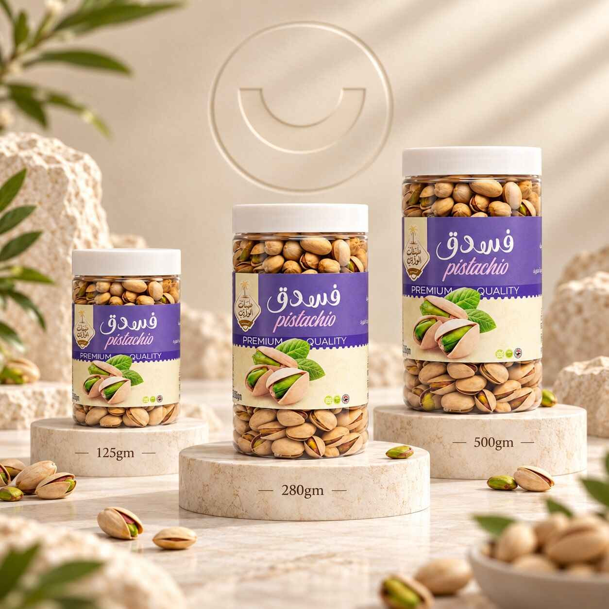 مكسرات فستق محمصة فاخرة